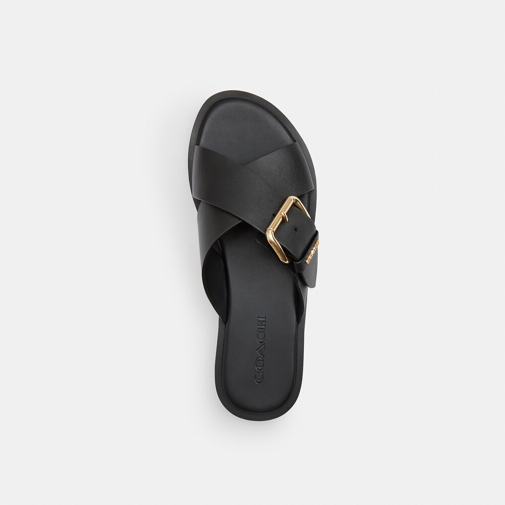 Coach Outlet Crisscross Buckle Sandal